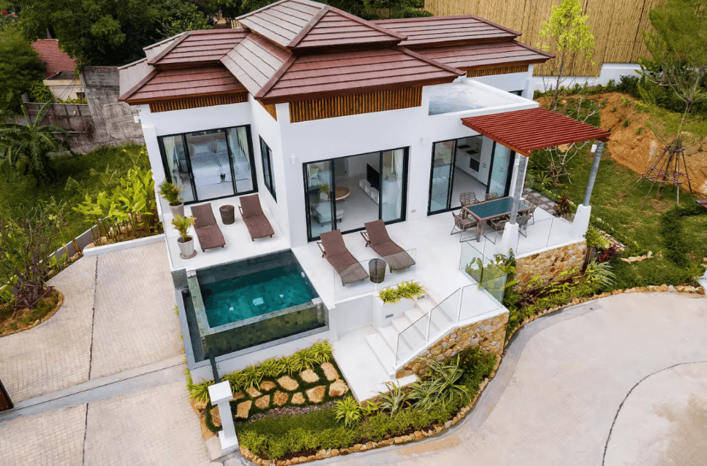 2 bedroom sea view pool villa for sale Koh Samui