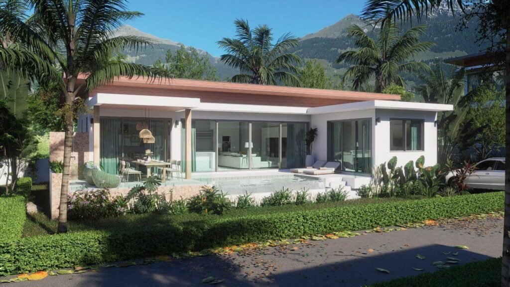 off plan 3 bedroom private pool villa for sale Lamai beach Koh Samui