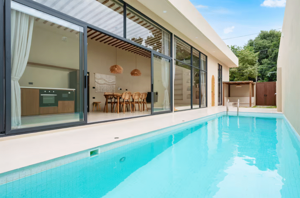 2 br Bali Style villa with a pool for sale walking distance to Plai Laem beach Koh Samui