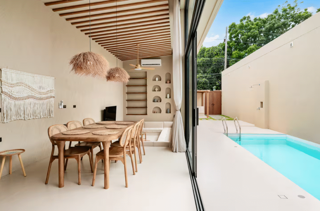 2 br Bali Style villa with a pool for sale walking distance to Plai Laem beach Koh Samui