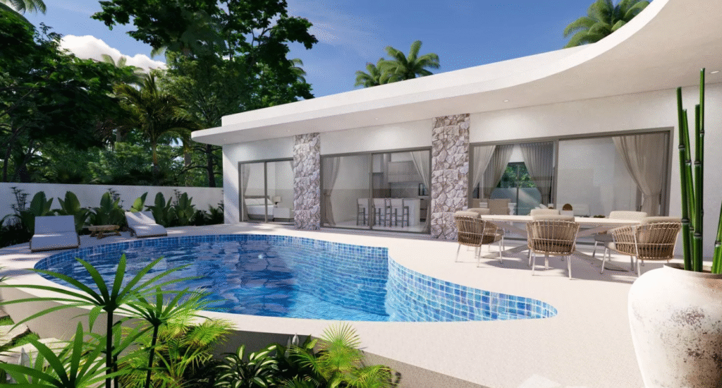 3br off plan pool villa for sale Plai Laem Koh Samui