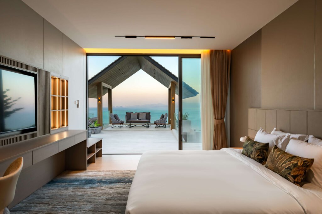 3 br sea view villa in Bang Por for sale Samui