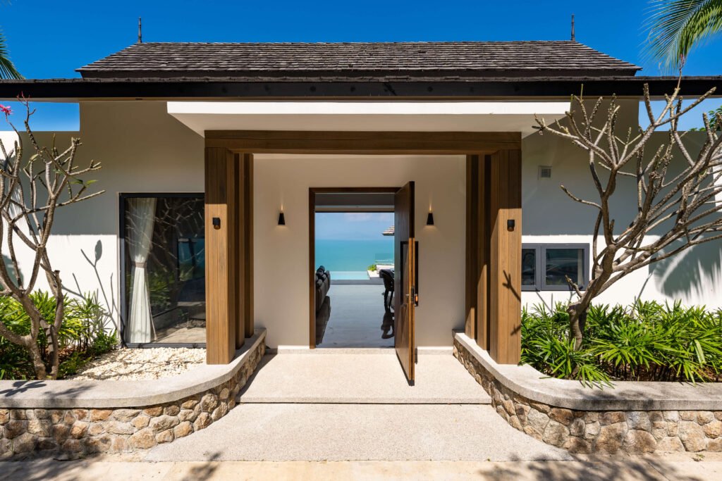 3 br sea view villa in Bang Por for sale Samui