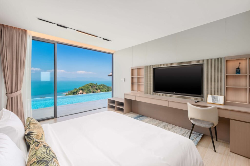 3 br sea view villa in Bang Por for sale Samui