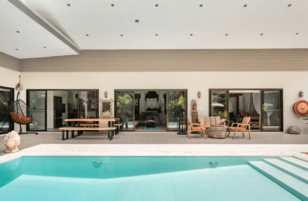Ready to move in 3 br pool villa for sale in Namuang Samui