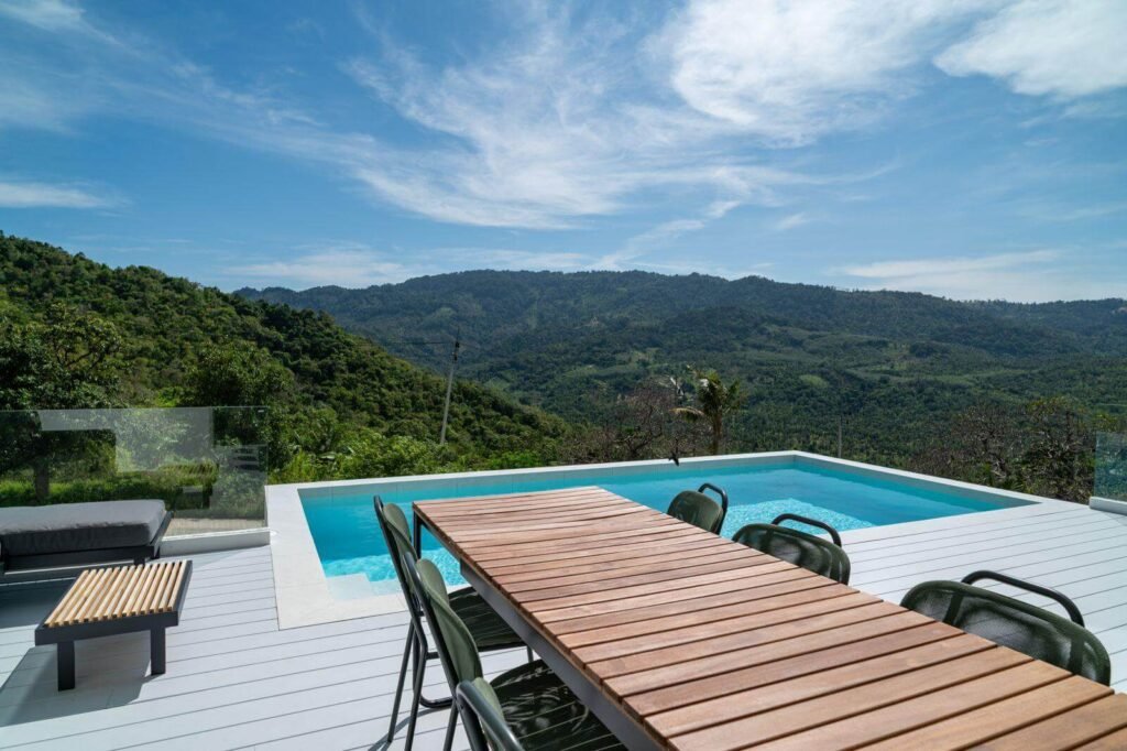 3 br mountain view pool villa in Bophut for sale