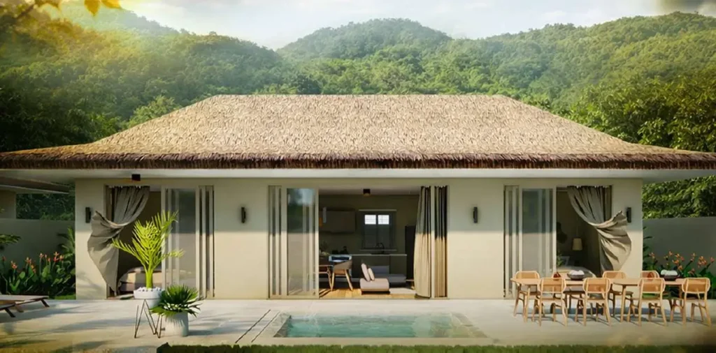 off-plan 1 and 2-bedroom tropical pool villa just 250 meters from Lamai beach