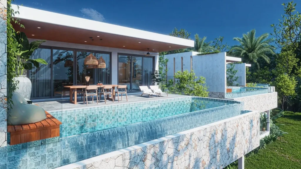 4 bedroom pool villa in Lamai Koh Samui