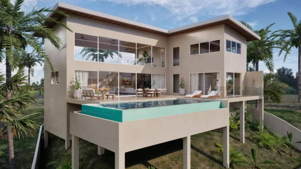 4 bedroom pool villa in Bophut Samui