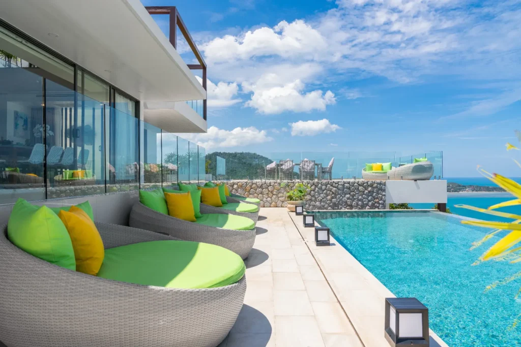Luxury 5-bedroom sea view villa with infinity pool in Lamai, Koh Samui