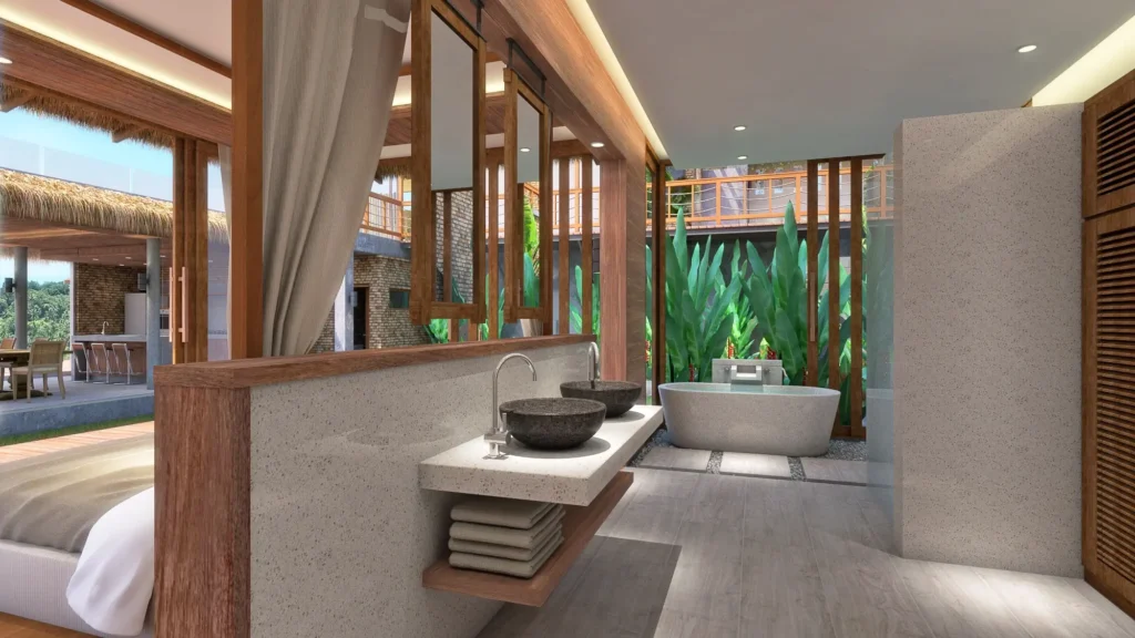 Off-plan tropical 4-bedroom sea view villa project with infinity pool in Chaweng Noi