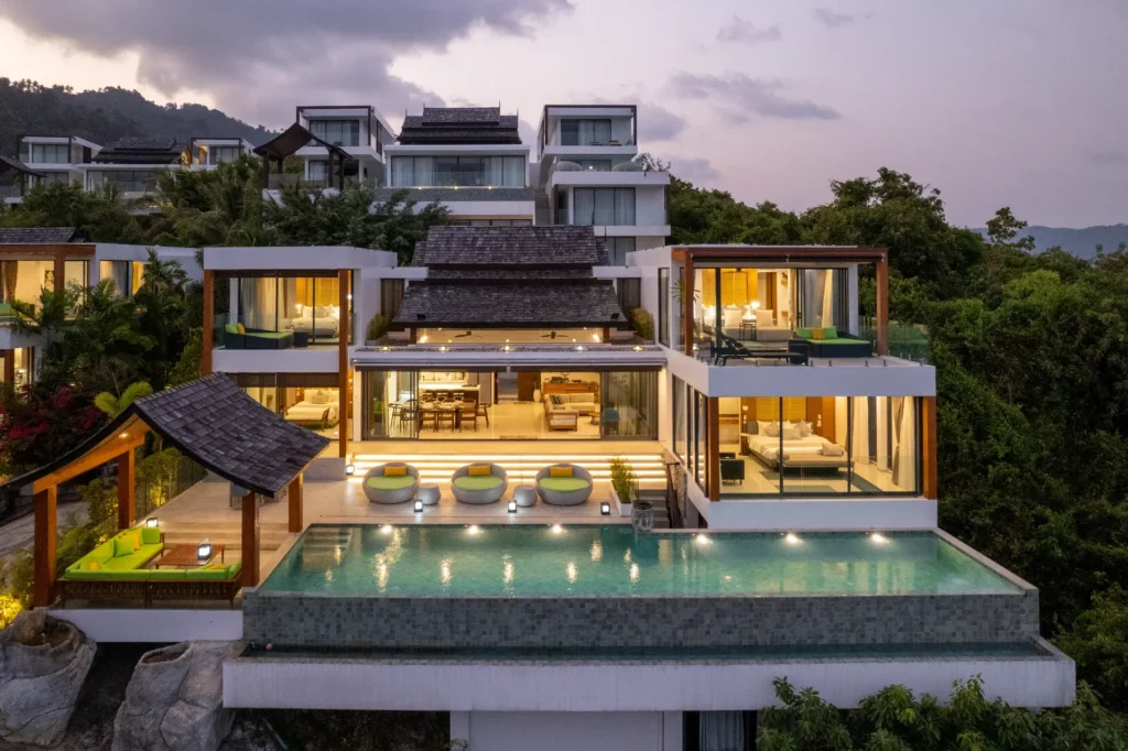 Luxury 5-bedroom sea view villa with infinity pool in Lamai, Koh Samui