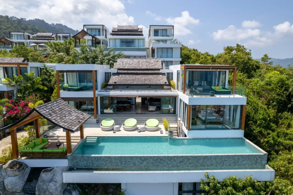 Luxury 5-bedroom sea view villa with infinity pool in Lamai, Koh Samui