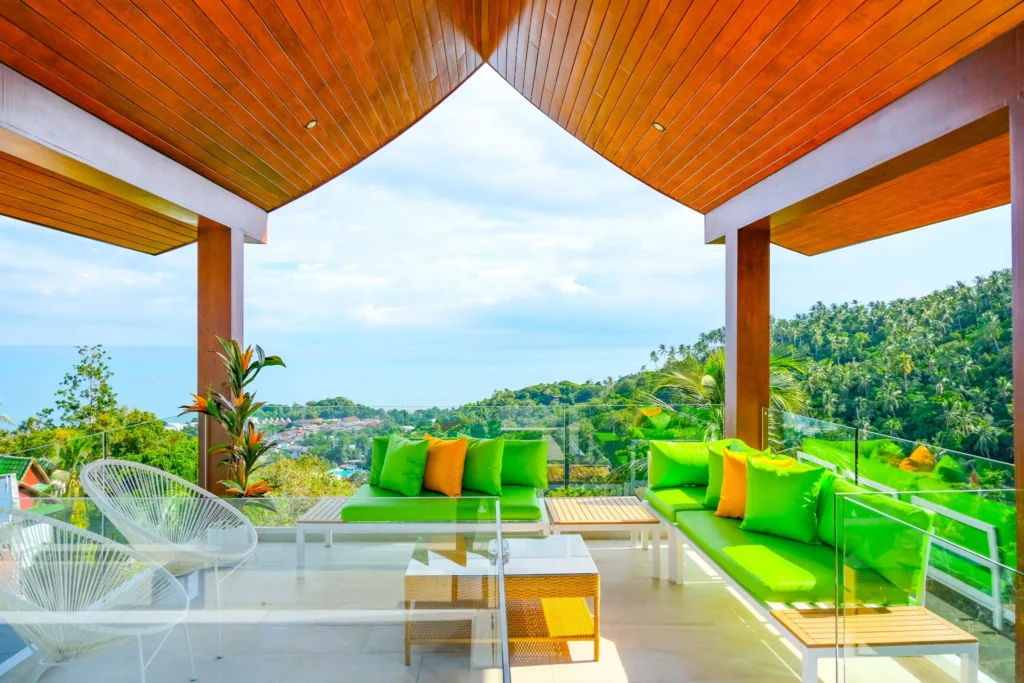 Luxury 3-bedroom sea view villa with infinity pool in Lamai, Koh Samui