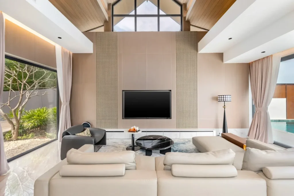 Brand-new modern thai style sea view villa with 3 bedroom and private pool in Bang Por