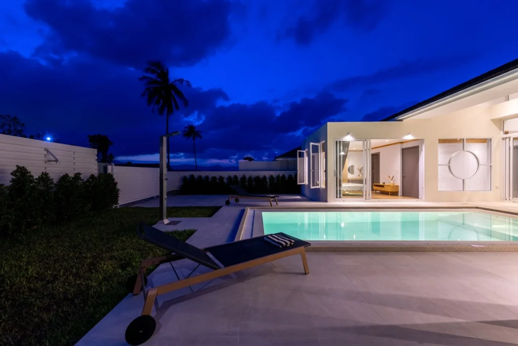 Elite 3-bedroom balinese style villa with private pool in Choeng Mon