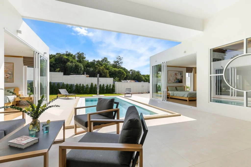 Elite 3-bedroom balinese style villa with private pool in Choeng Mon