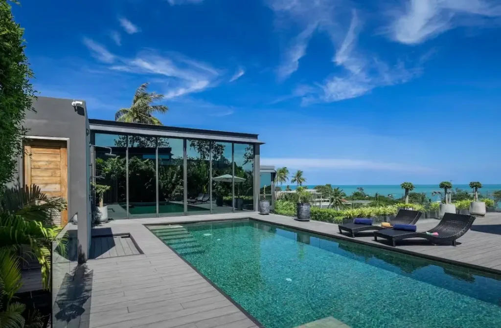 Luxury 3-bedroom sea view villa with private pool in Choeng Mon, Koh Samui