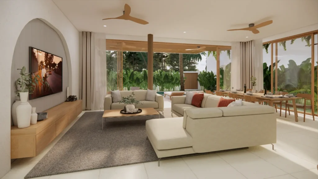 4-Bedroom off-plan eco villas with private pool and garden in Bangrak, Samui