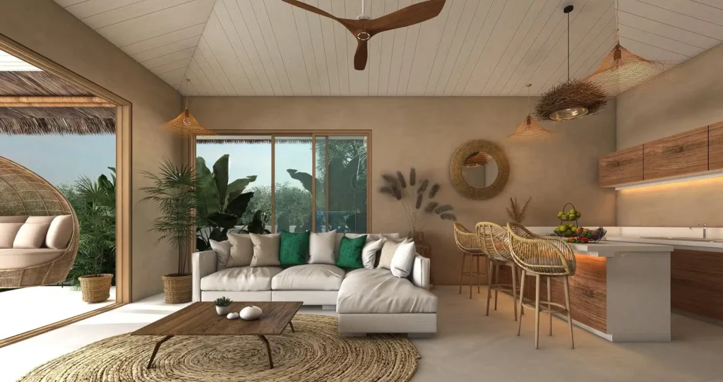 Ready 3-bedroom bali style villas with private pool in Bophut