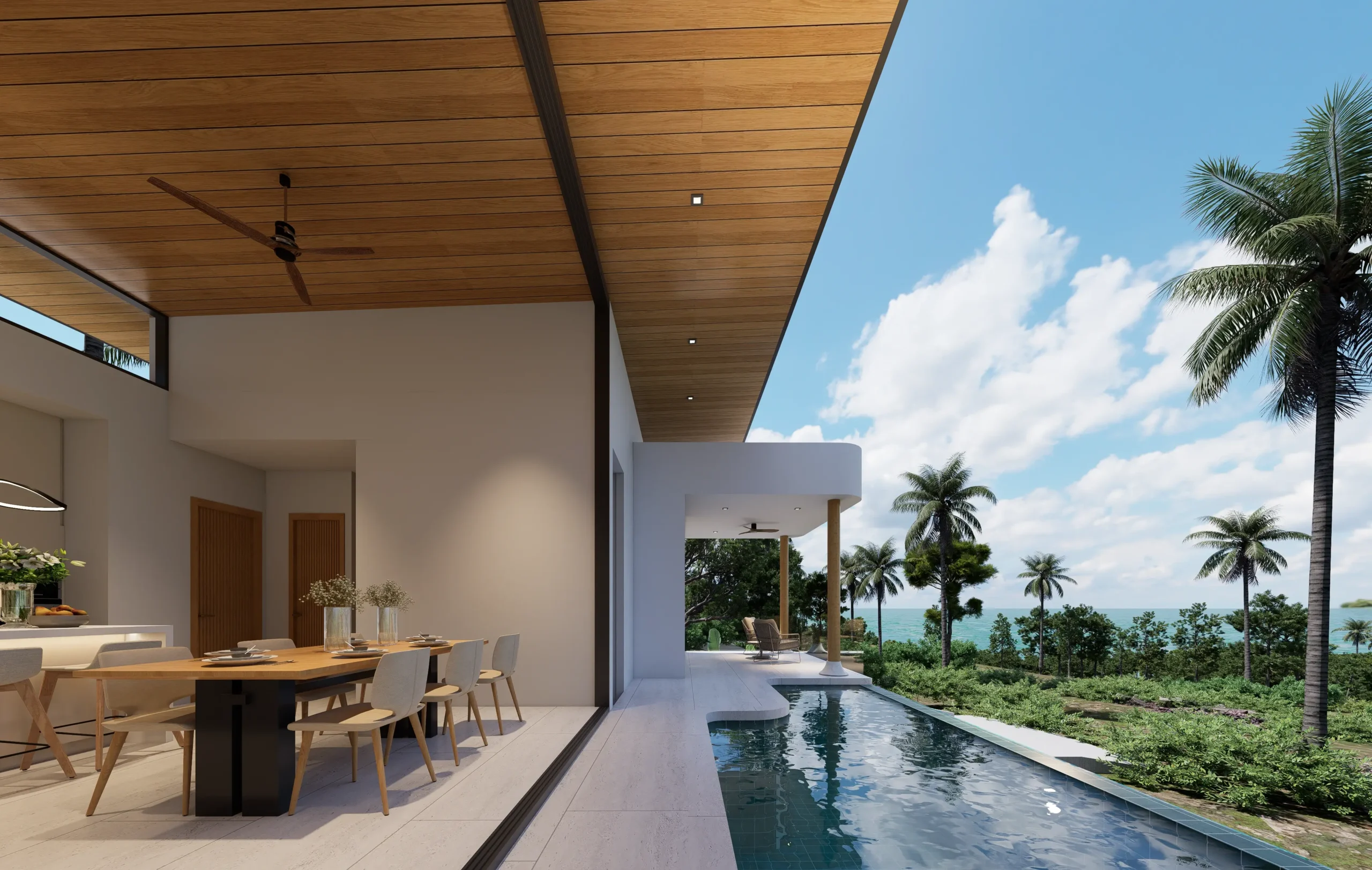 Off-plan 3-bedroom double-storey sea view villas with private pool in Plai Laem Off-plan 3-bedroom double-storey sea view villas with private pool in Plai Laem