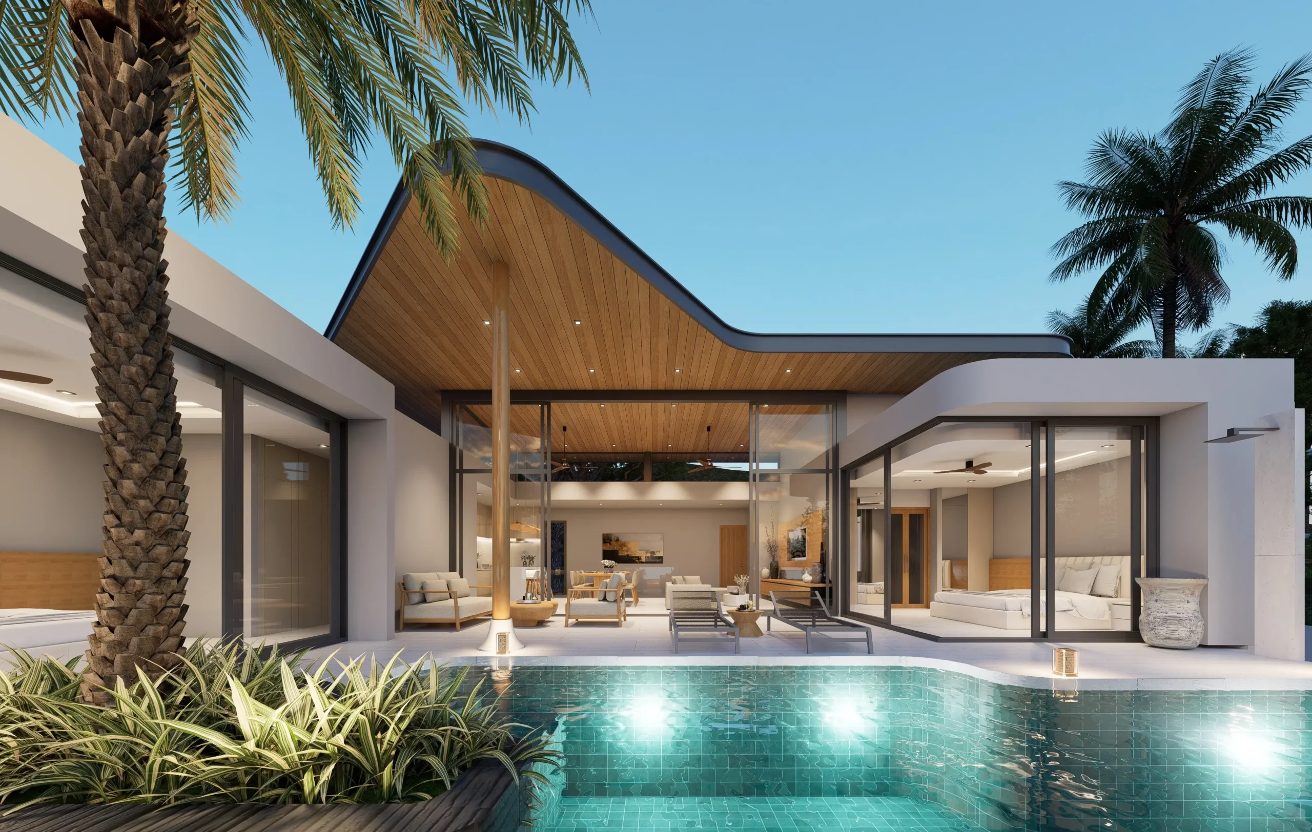 Off-plan 3-bedroom double-storey sea view villas with private pool in Plai Laem Off-plan 3-bedroom double-storey sea view villas with private pool in Plai Laem