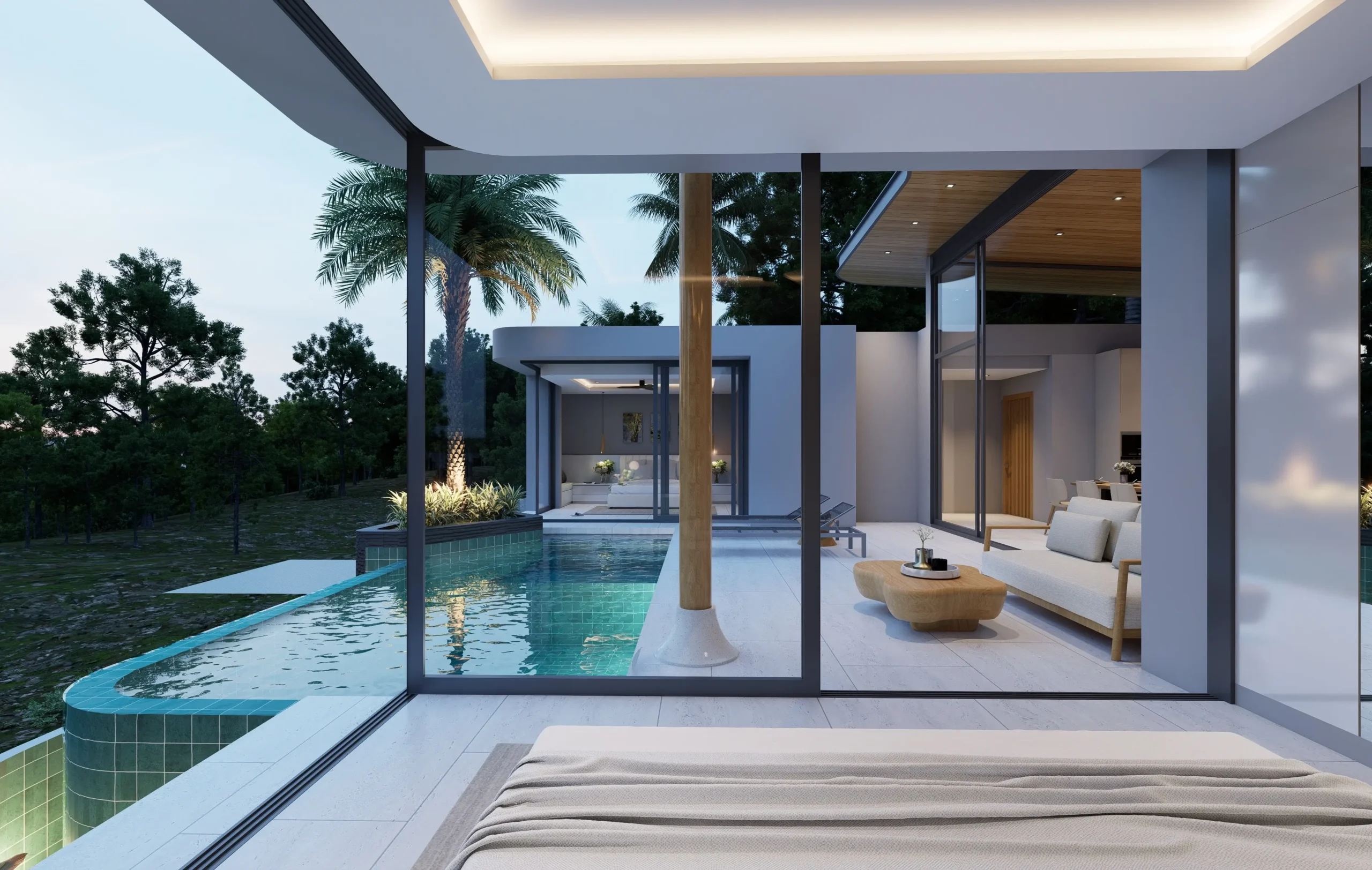 Off-Plan refined single stroy 3-bedroom sea view villas with private pool in Plai Laem Off-Plan refined single stroy 3-bedroom sea view villas with private pool in Plai Laem
