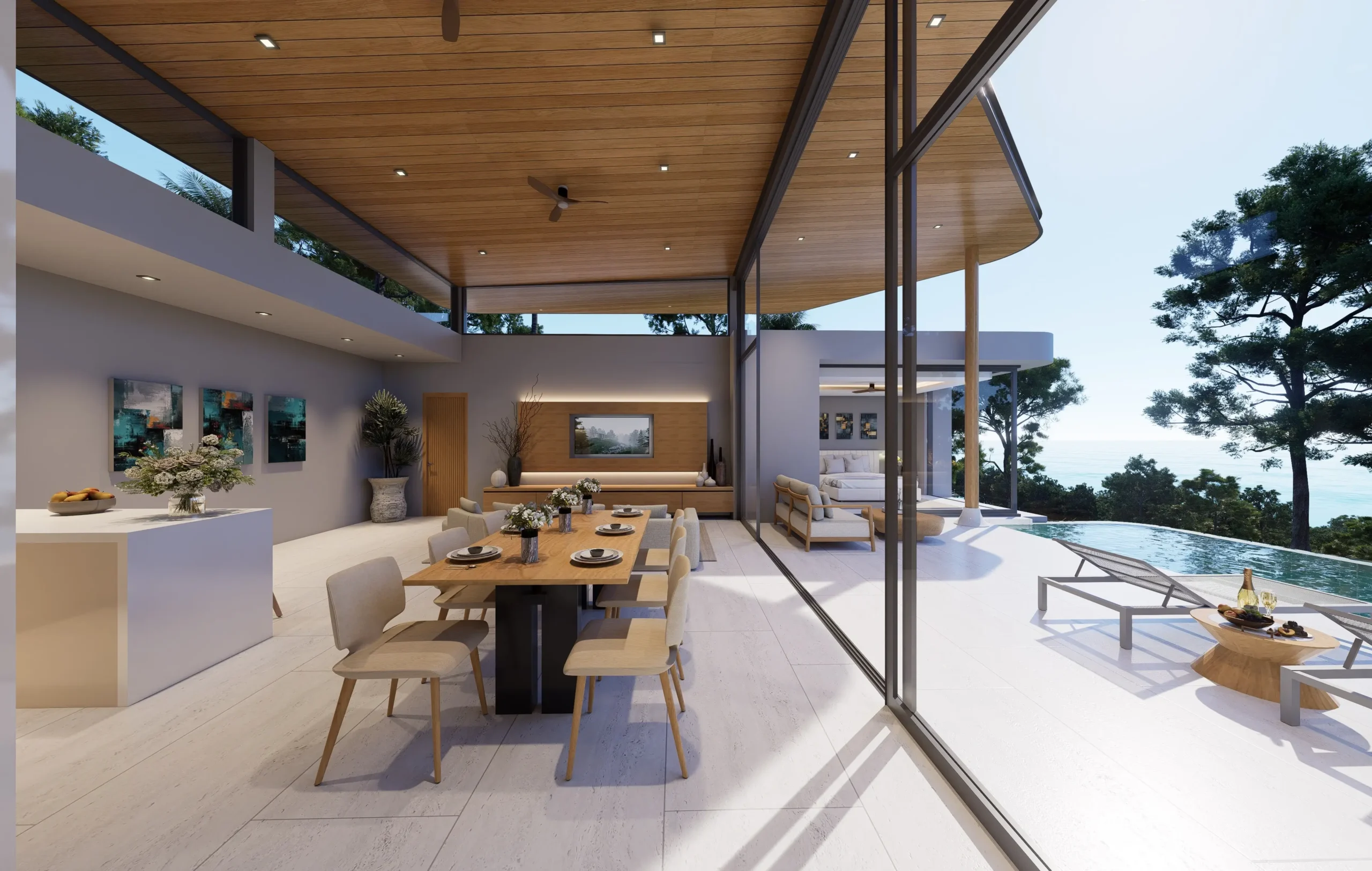 Off-Plan refined single stroy 3-bedroom sea view villas with private pool in Plai Laem Off-Plan refined single stroy 3-bedroom sea view villas with private pool in Plai Laem