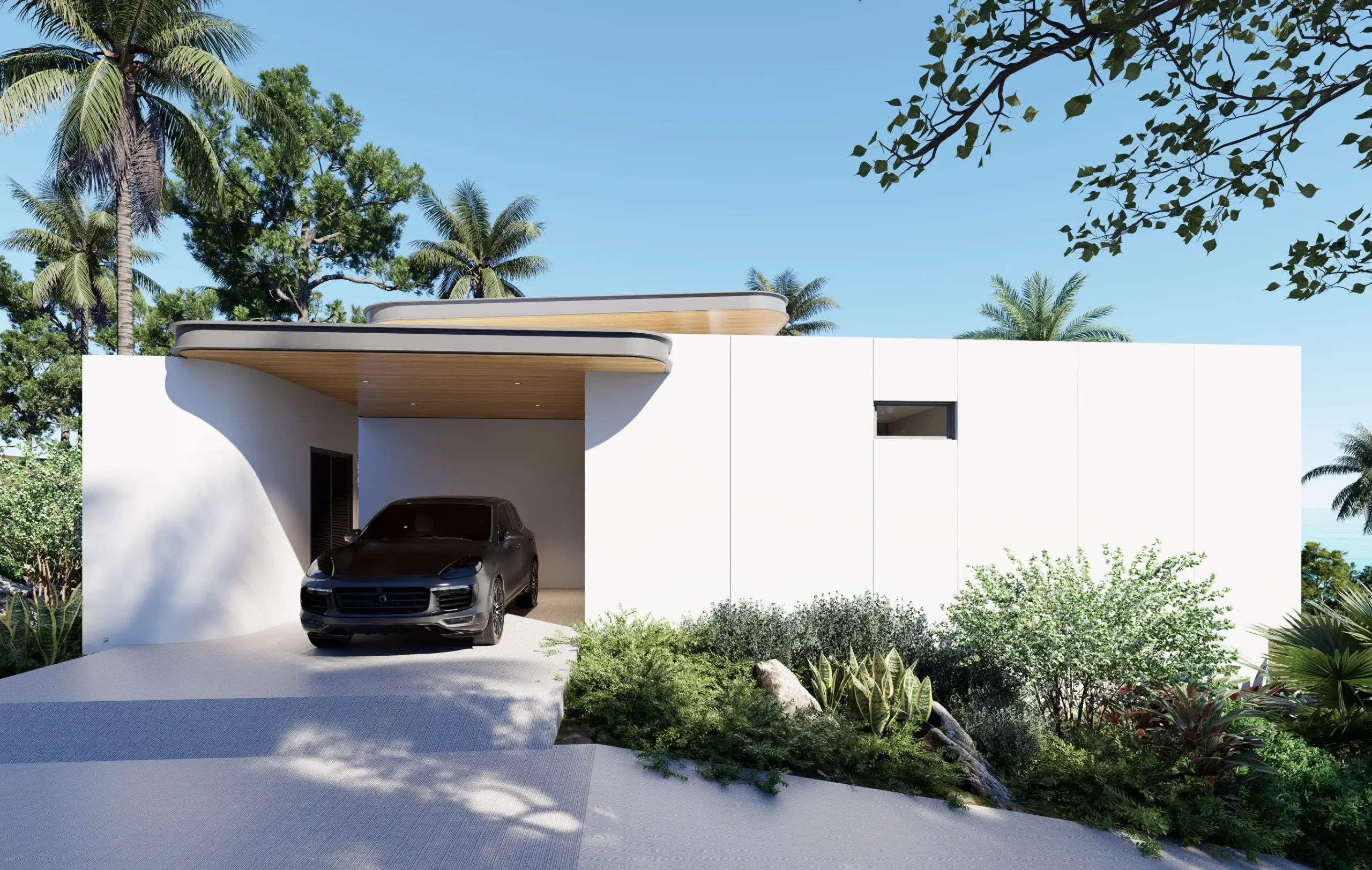 Off-plan 3-bedroom double-storey sea view villas with private pool in Plai Laem Off-plan 3-bedroom double-storey sea view villas with private pool in Plai Laem