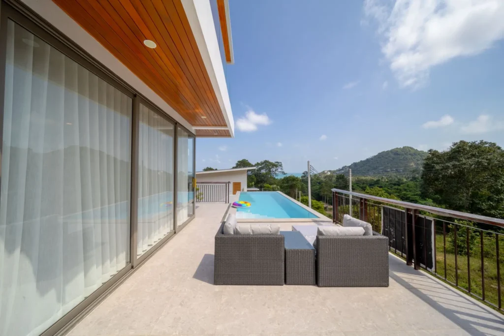 Ready to move 3-Bedroom sea view villa with private pool in Chaweng Noi